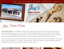 Tablet Screenshot of jaysfabriccenter.com